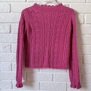 Isaac Mizrahi-Girls cable Knit Sweater